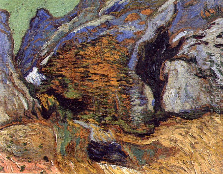 Vincent Van Gogh : A Small Stream in the Mountains